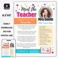 meet the teacher flyer